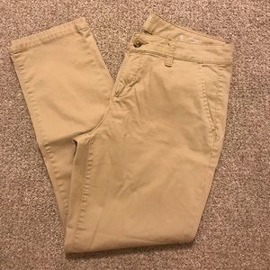 a.n.a chino crop beige pants!!